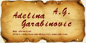 Adelina Garabinović vizit kartica